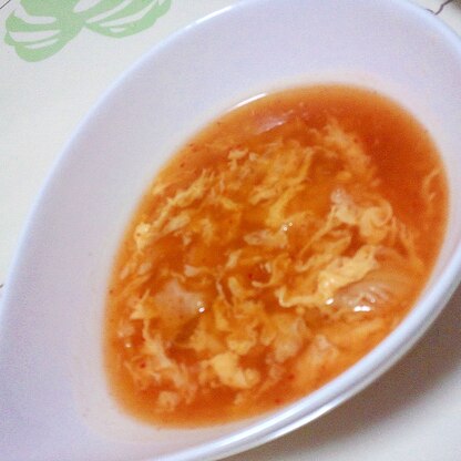 卵とキムチの中華スープ＋＋